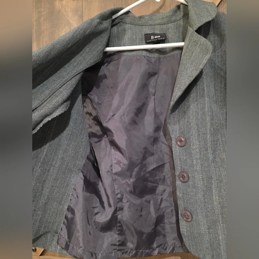 B•Wear Byer California Short Sleeve Women's Blazer Size XL - Picture 3 of 7